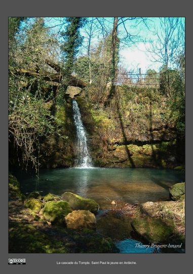 La cascade du Tomple à St Paul le Jeune en Ardèche